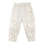 Liu Jo Pantalone Tinta Unita con Elastico In Vita per Bambina KA4024 BIANCO LIU JO 