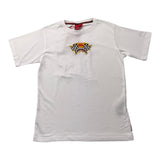 Sprayground T-Shirt Girocollo Tinta Unita Con Stampa Bianco Per Bambino