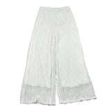 Please Pantalone Tinta Unita A Costine per Bambina PE16360G73 BIANCO PLEASE 