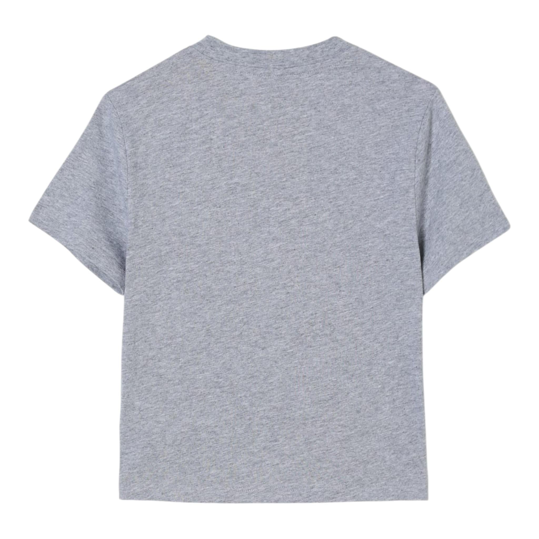 Stella Mccartney T-Shirt Girocollo Tinta Unita con Stampa per Bambino TV8P41 GRIGIO STELLA McCARTNEY 