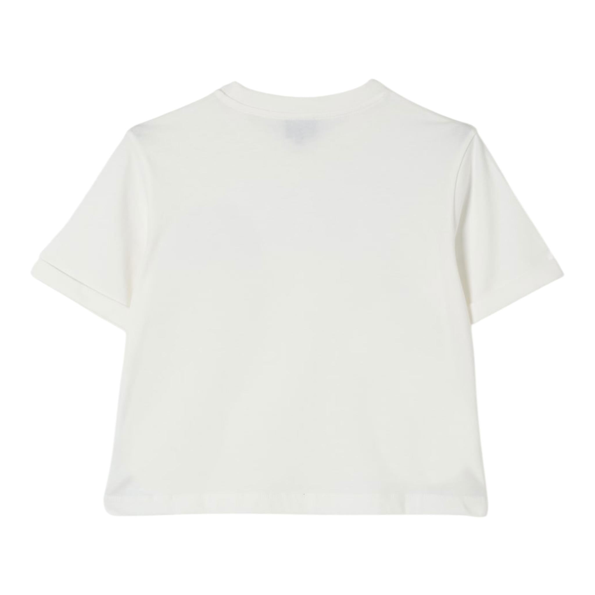 Fay T-Shirt Tinta Unita con Stampa per Bambino FW8A21 PANNA FAY 