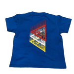 Guess T-Shirt Girocollo Tinta Unita con Stampa per Neonato N1YI03K8HM0 COBALTO GUESS 