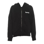 Disclaimer Felpa con Zip E Cappuccio Tinta Unita con Logo per Bambino 25EDBK58409 NERO DISCLAIMER 