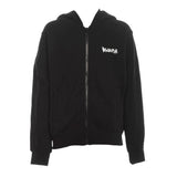 Disclaimer Felpa con Zip E Cappuccio Tinta Unita con Logo per Bambino 25EDBK58409 NERO DISCLAIMER 