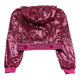 Juicy Couture Felpa Tinta Unita con Paillettes per Bambina JBX6703 FUXIA JUICY COUTURE 