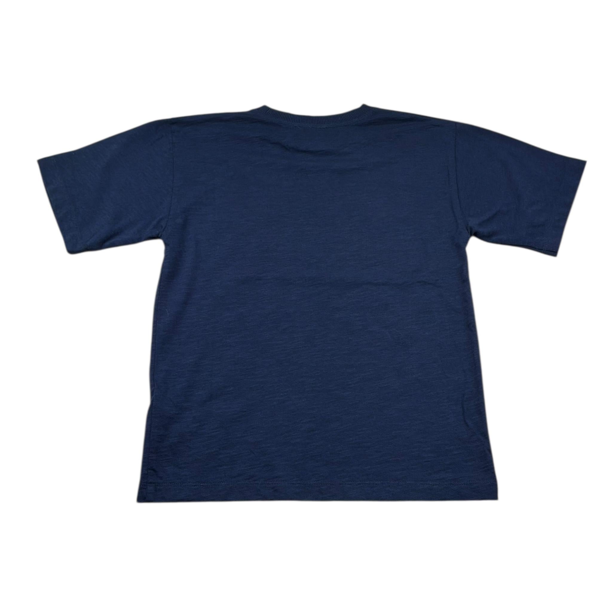 Moschino T-Shirt Girocollo Tinta Unita con Stampa per Bambino HXM05G BLU MOSCHINO 