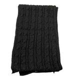 PATRIZIA PEPE sciarpa tinta unita con logo Nero per Bambina 7F0019 NERO PATRIZIA PEPE 