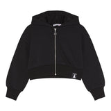 PATRIZIA PEPE felpa con zip e cappuccio tinta unita Nero per Bambina 17M0823 NERO PATRIZIA PEPE 