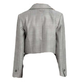 TWINSET giacca tinta unita con microfantasia Grigio per Bambina 242GJ2180 GRIGIO TWINSET 