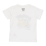 I Do T-Shirt Girocollo Tinta Unita con Stampa per Bambino 4B459 BIANCO I DO 