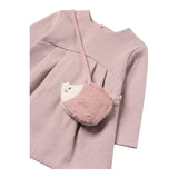 MAYORAL abito tinta unita con pochette girocollo Rosa per Neonata 2915X ROSA MAYORAL 