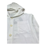 Paolo Pecora Camicia Manica Lunga Tinta Unita con Cappuccio per Bambino PP4216 BIANCO PAOLO PECORA 