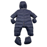 TARTINE ET CHOCOLAT eskimo tinta unita con cappuccio Blu per Neonato TX46021 BLU TARTINE ET CHOCOLAT 