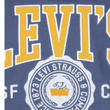 LEVI'S felpa tinta unita con cappuccio e stampa Blu per Bambino 9EL487 BLU LEVI'S 