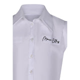 Marc Ellis Camicia Mezza Manica Tinta Unita con Logo per Bambina JMJSH01176XXX BIANCO MARC ELLIS 