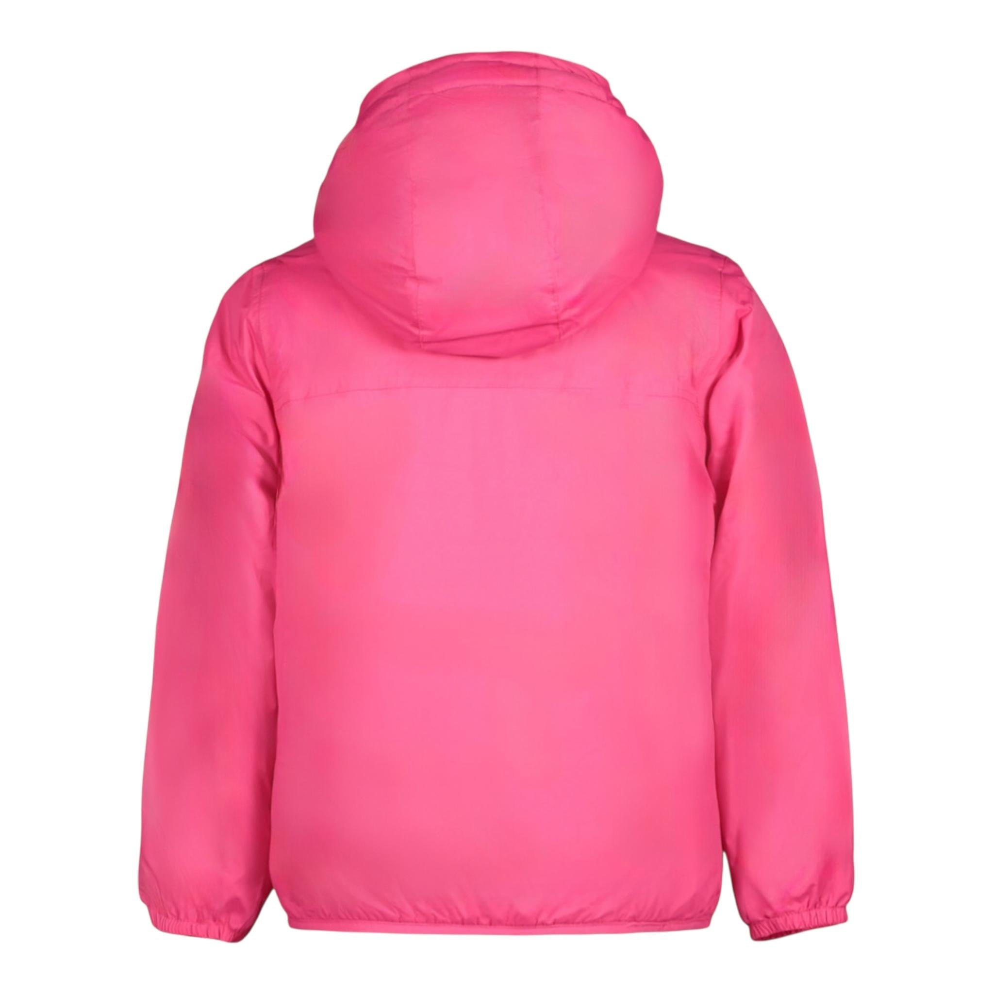 K-WAY giubbino tinta unita con cappuccio Fuxia per Bambina K6115FWAXX FUXIA K-WAY 