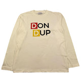 DONDUP shirt girocollo tinta unita con stampa logo Panna per Bambino DMTS009 PANNA DONDUP 