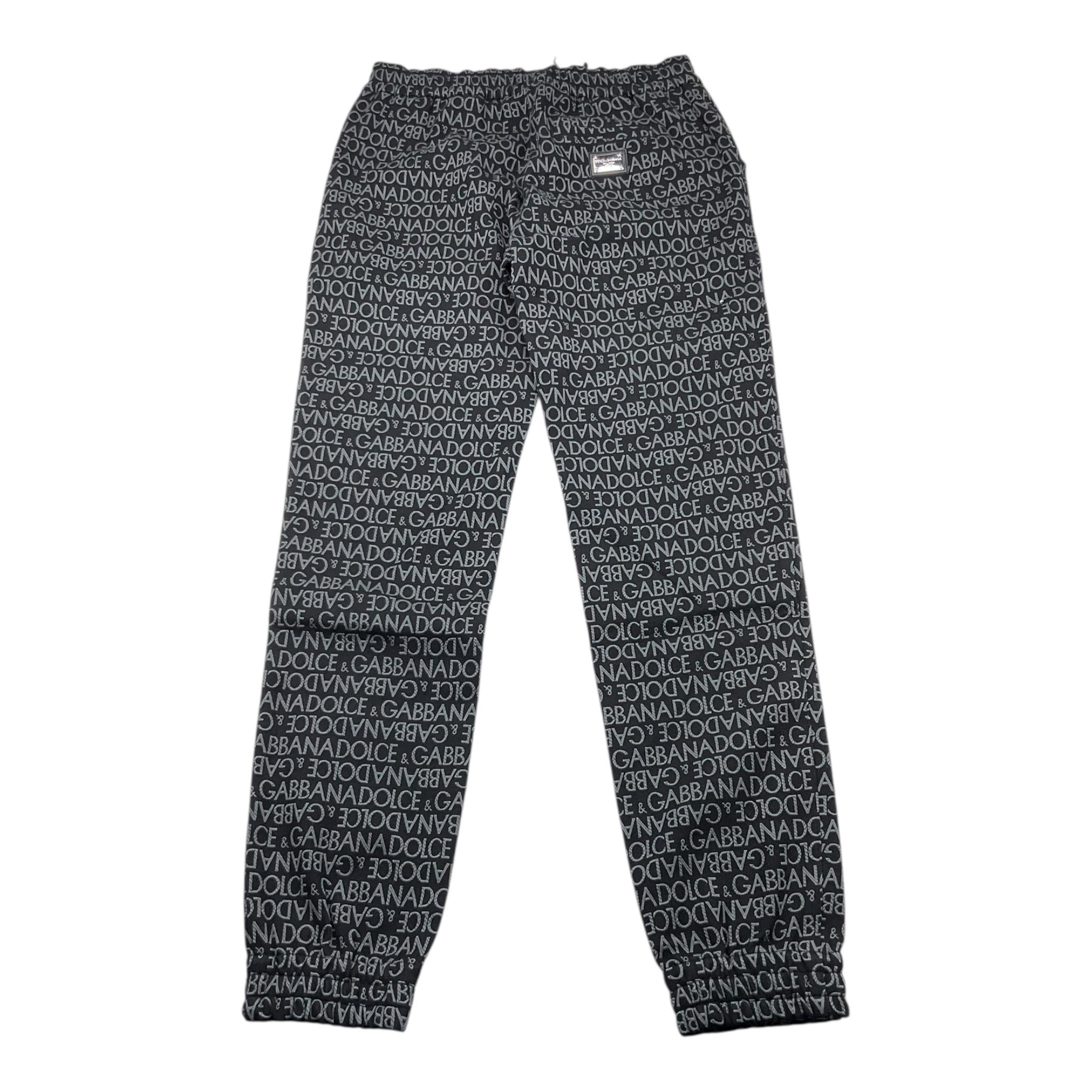 DOLCE & GABBANA pantalone tinta unita logato Nero per Bambino L44P32HJMPB NERO DOLCE & GABBANA 