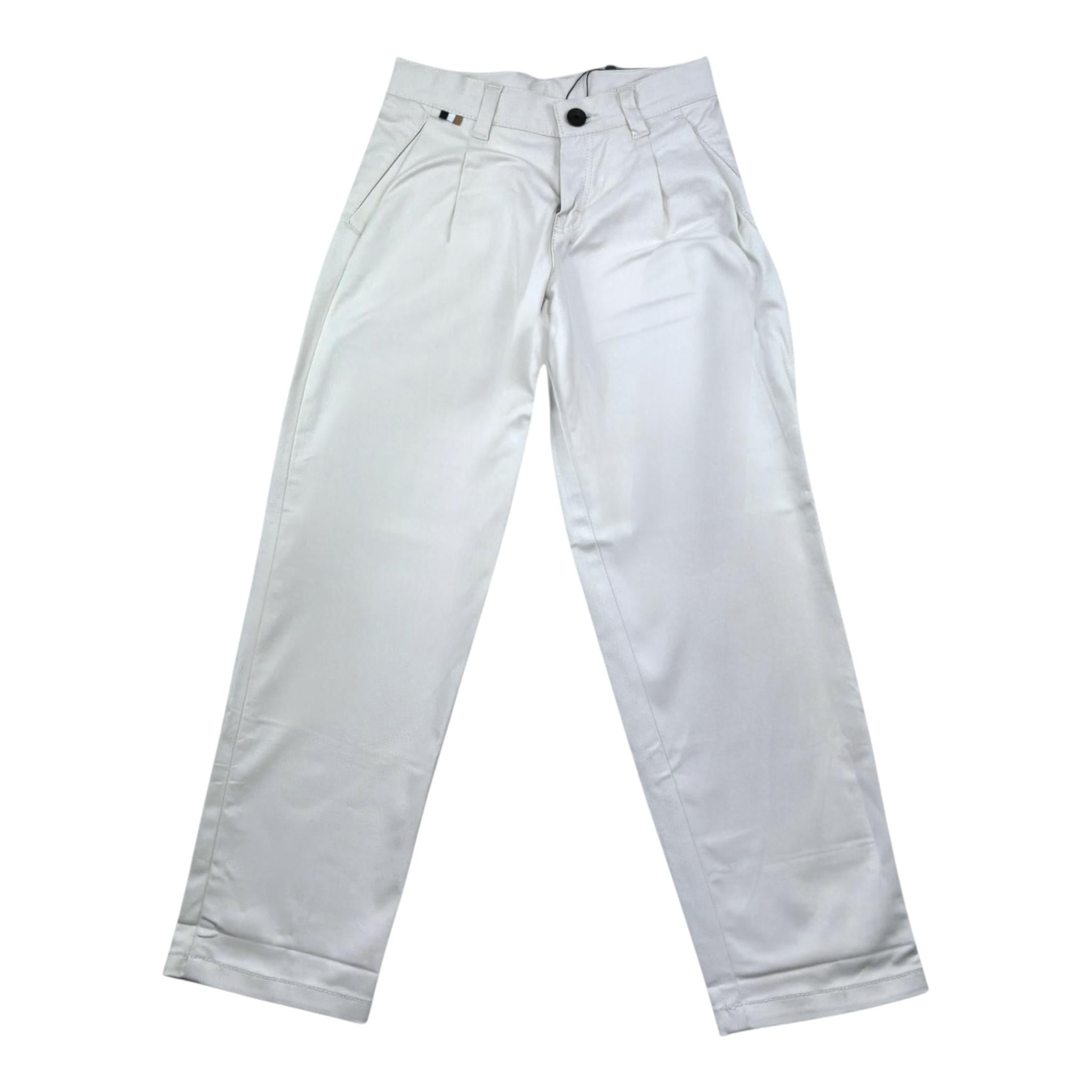 Boss Pantalone Tinta Unita con Tasche per Bambino J51978 BEIGE BOSS 