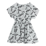 Iceberg Abito Tinta Unita Mezza Manica Logato per Bambina VSICE5160J BIANCO ICEBERG 