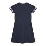 Tommy Hilfiger Abito Mezza Manica Tinta Unita con Stampa per Bambina KG0KG07784 BLU TOMMY HILFIGER 