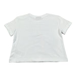 Marc Ellis T-Shirt Girocollo Tinta Unita con Brillantini per Bambina JMNTS16797 BIANCO MARC ELLIS 