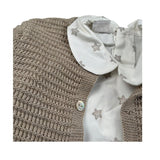 Wedoble Completo 3 Pezzi Camicia-Cardigan-Pagliaccetto per Neonato 006151906 BEIGE WEDOBLE 