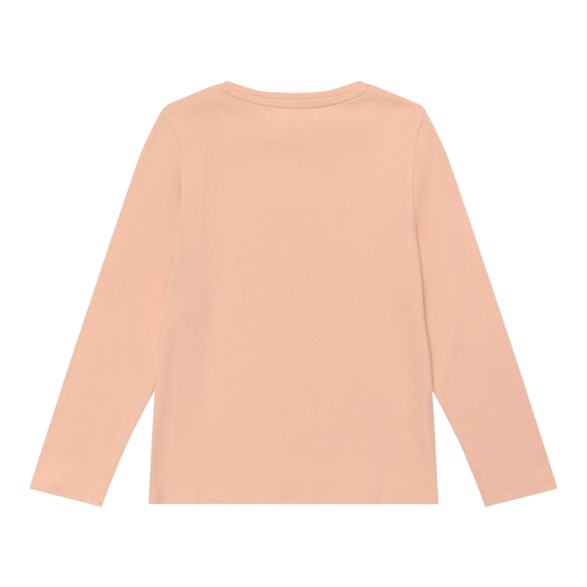 Guess Shirt Girocollo Tinta Unita con Logo per Neonata K5RI04K6YW4 ROSA GUESS 