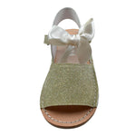 Qkis Sandalo tinta unita con Brillantini Verde per Bambina IT1010 VERDE QKIS 