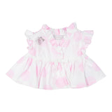 Monnalisa Camicia Mezza Manica Tina Unita per Neonata 31A301 BIANCO MONNALISA 