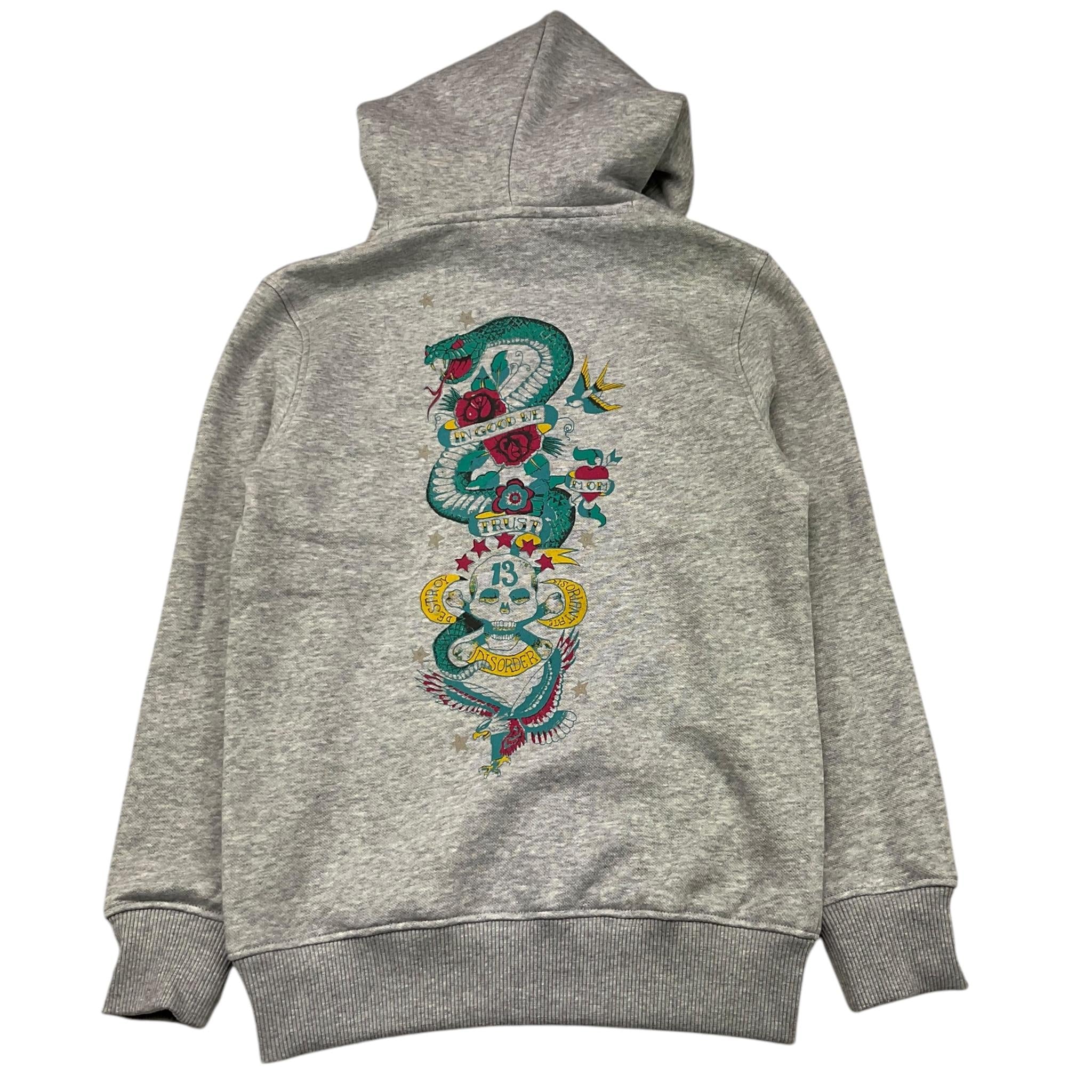 JOHN RICHMOND felpa chiusa con cappuccio tinta unita Grigio per Bambino RBA2519FE GRIGIO JOHN RICHMOND 