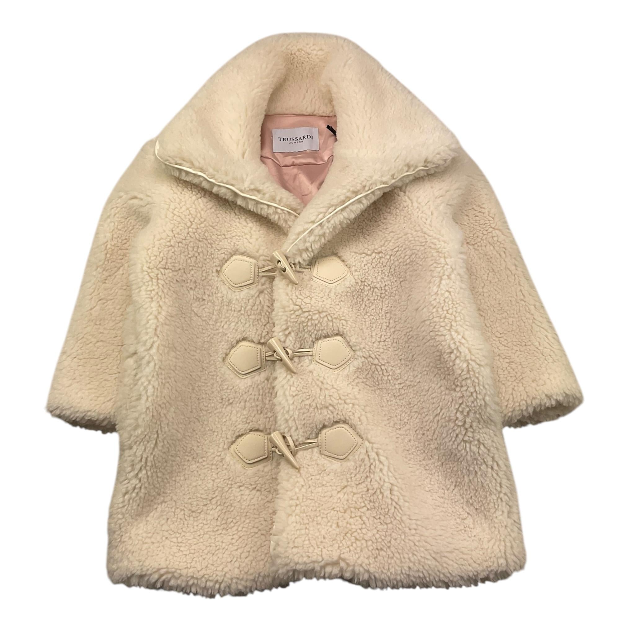 TRUSSARDI cappotto teddy tinta unita Panna per Bambina TGA25046 PANNA TRUSSARDI 