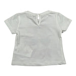 M+E' T-Shirt Girocollo tinta unita con Stampa Bianco per Bambina UE1860JX BIANCO M+E' 