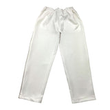 Fun & Fun Pantalone Tinta Unita Con Applicazioni Brillantini Bianco Per Bambina
