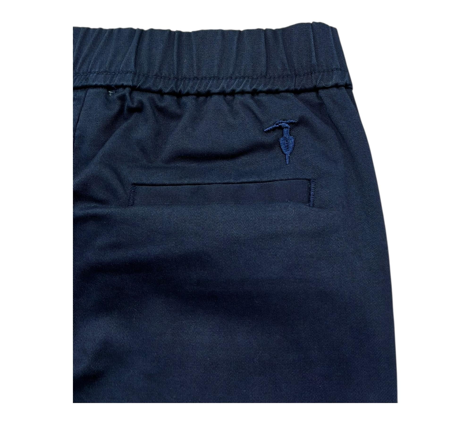 Trussardi Pantalone Tinta Unita con Elastico In Vita per Neonato TIP26148PA BLU TRUSSARDI 