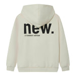 NAME.IT felpa chiusa cn cappuccio tinta unita Beige per Bambino FLMNN BEIGE NAME.IT 