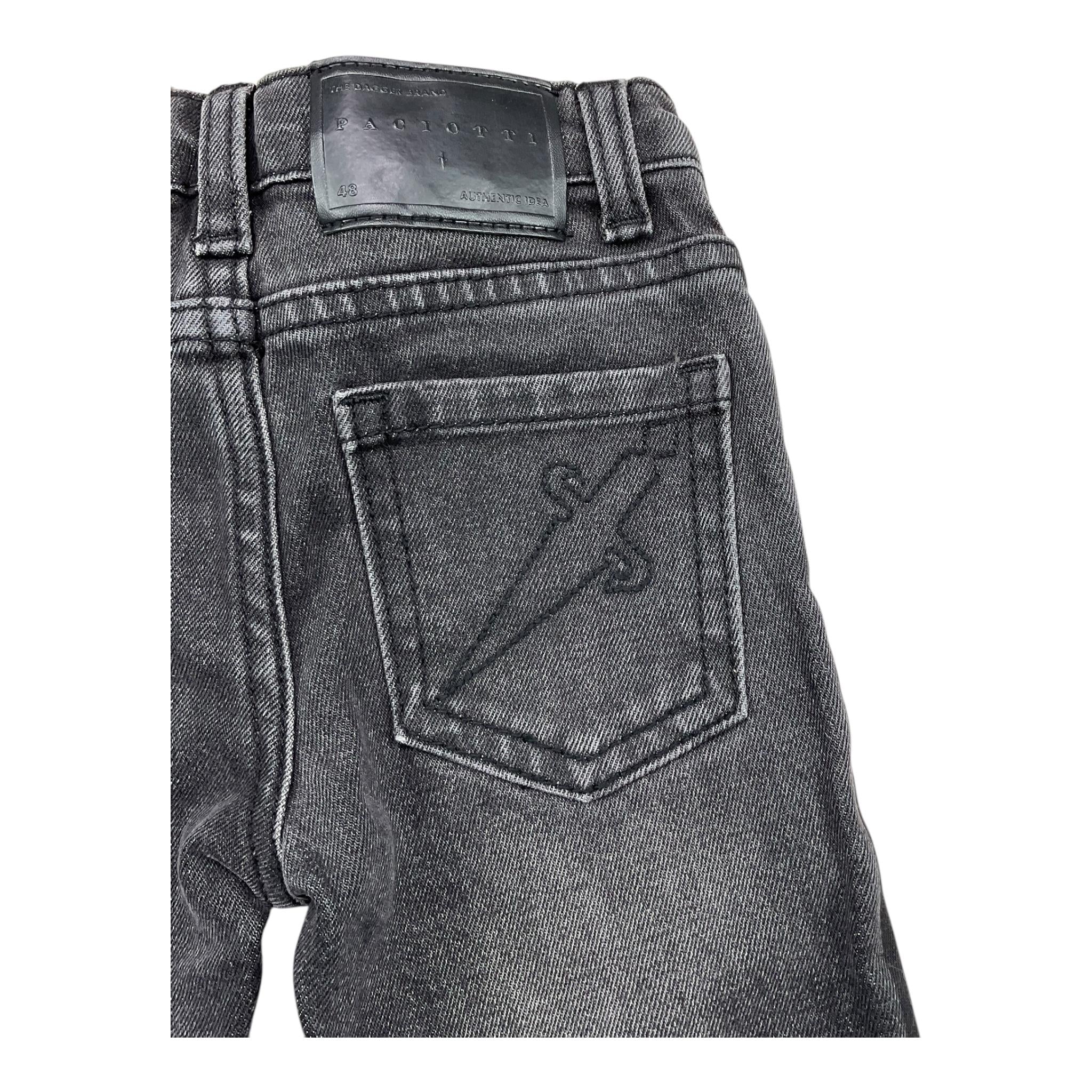 CESARE PACIOTTI jeans tinta unita con girovita regolabile Nero per Neonato PTP5361BN NERO CESARE PACIOTTI 