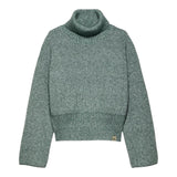 CALVIN KLEIN maglia collo alto tinta unita Verde per Bambina IG0IG02649 VERDE CALVIN KLEIN 