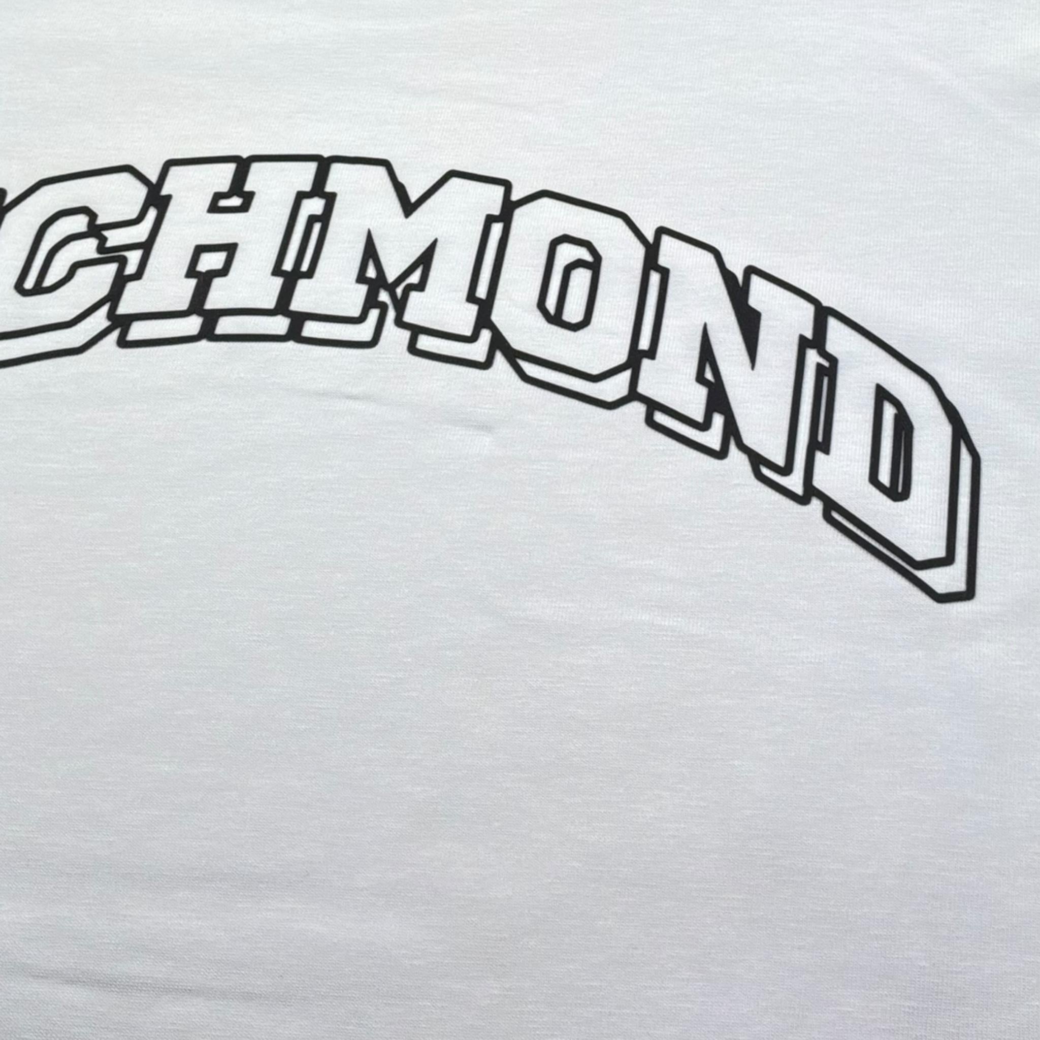 John Richmond T-Shirt Girocollo Tinta Unita con Stampa per Bambino RGP26098VE BIANCO JOHN RICHMOND 