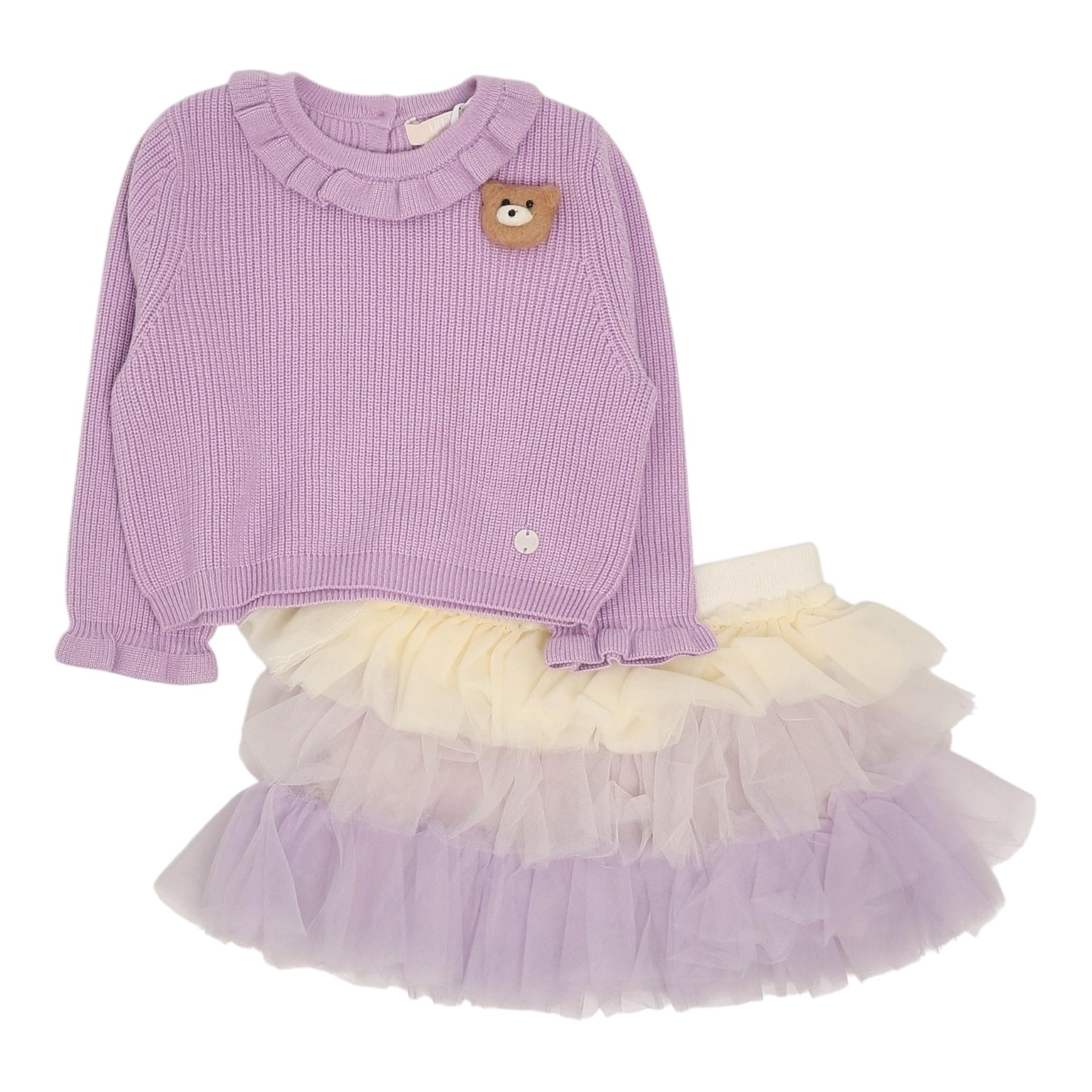 LIU JO completo 2 pezzi maglia-gonna  Lilla per Neonata HF4051X LILLA LIU JO 