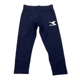 Diadora Leggins Tinta Unita con Logo Blu per Bambina