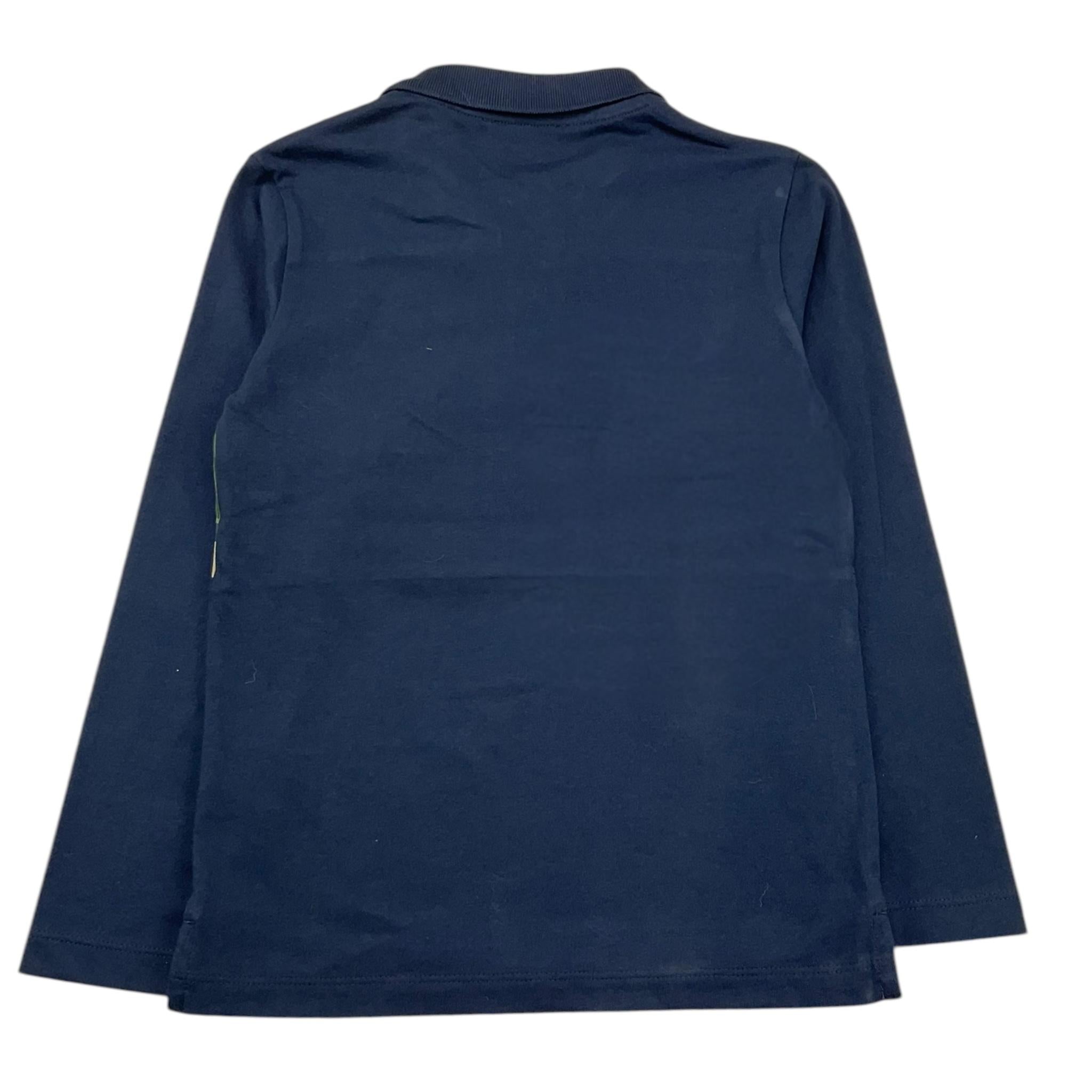 TRUSSARDI polo manica lunga bicolore Blu/verde per Bambino TBA25095 BLU/VERDE TRUSSARDI 