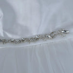 Bella Brilli Abito Cerimonia Tinta Unita con Tulle per Bambina 22 BIANCO BELLA BRILLI 