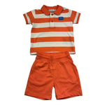 Trussardi Completo 2 Pezzi Polo-Bermuda Tinta Unita per Neonato TIP26082CJ ARANCIONE TRUSSARDI 