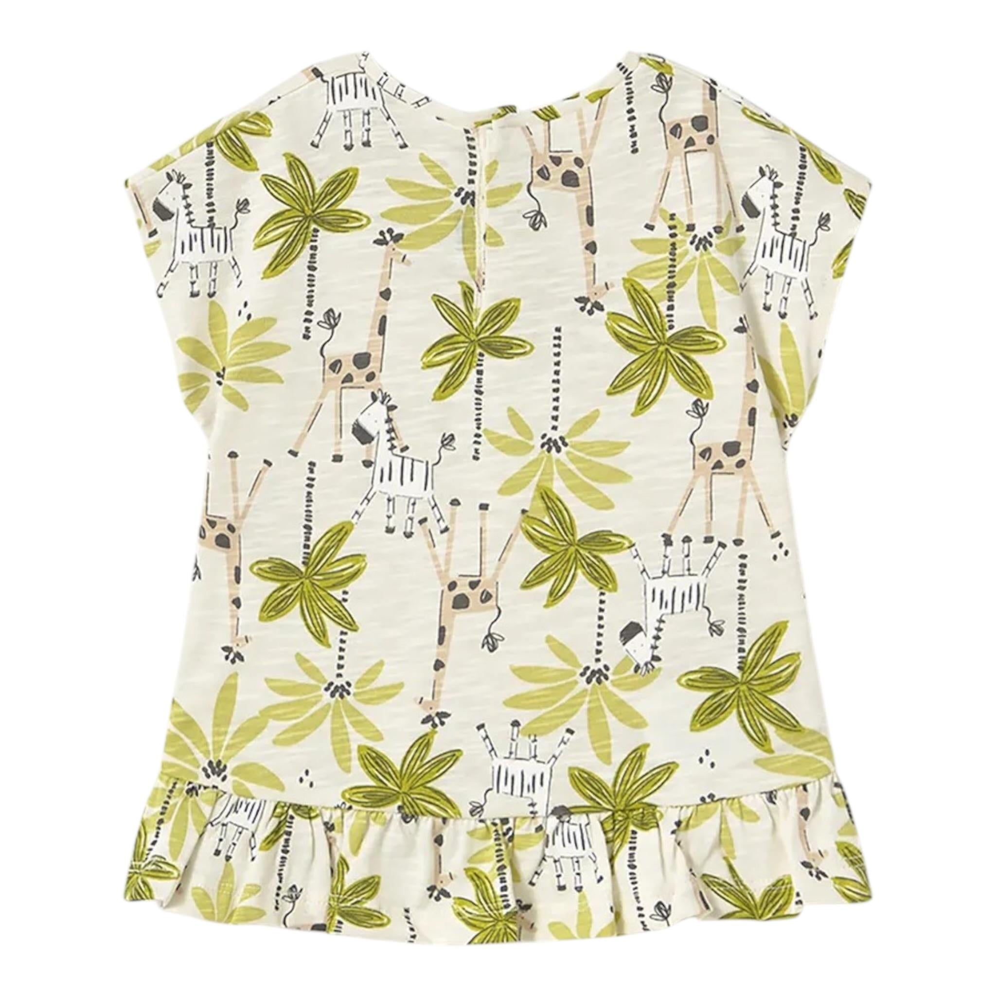 Mayoral T-Shirt Girocollo Tinta Unita con Stampa per Neonata 10477 BEIGE MAYORAL 