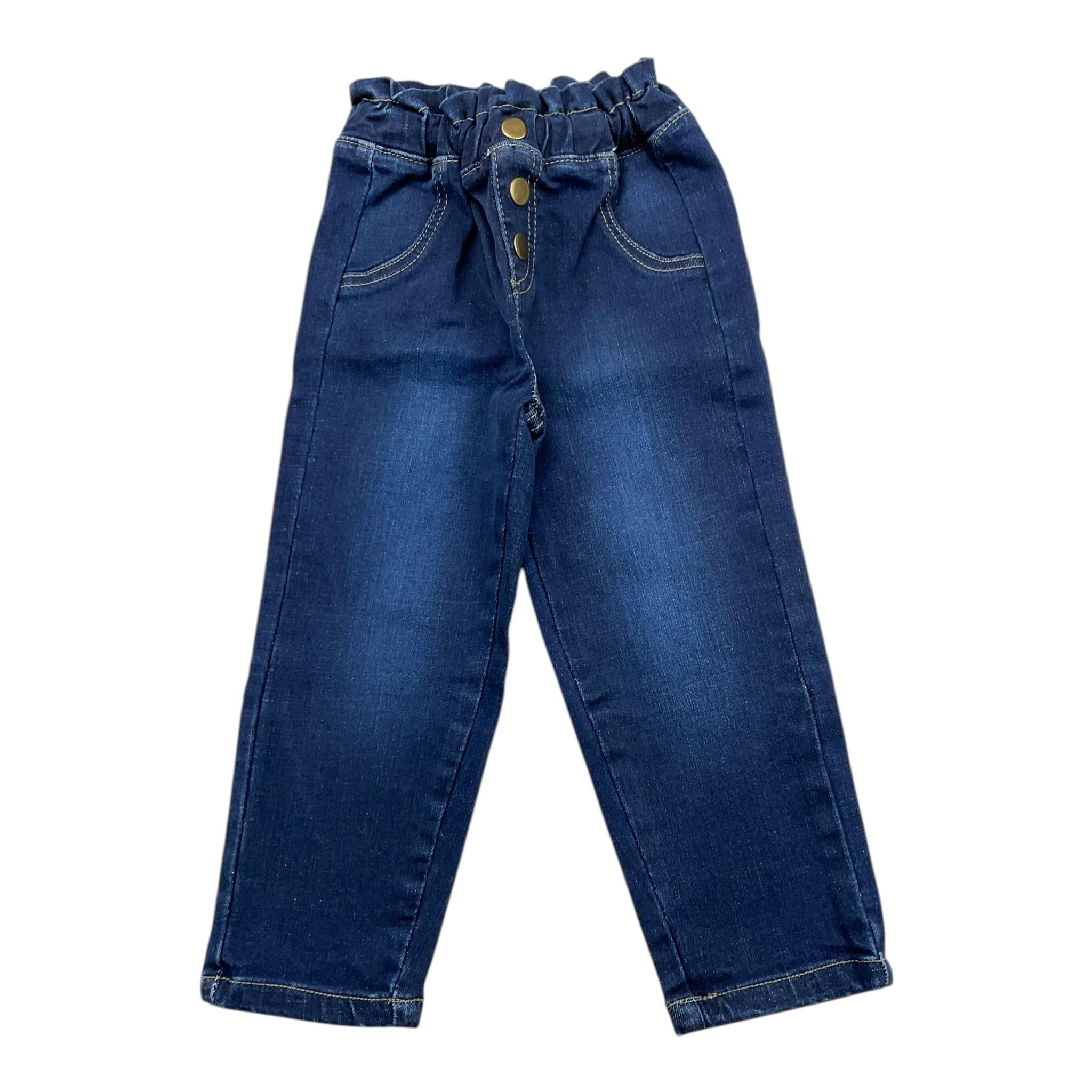 CANADA HOUSE jeans tinta unita con elastico in vita Blu per Neonata 24462210 BLU CANADA HOUSE 