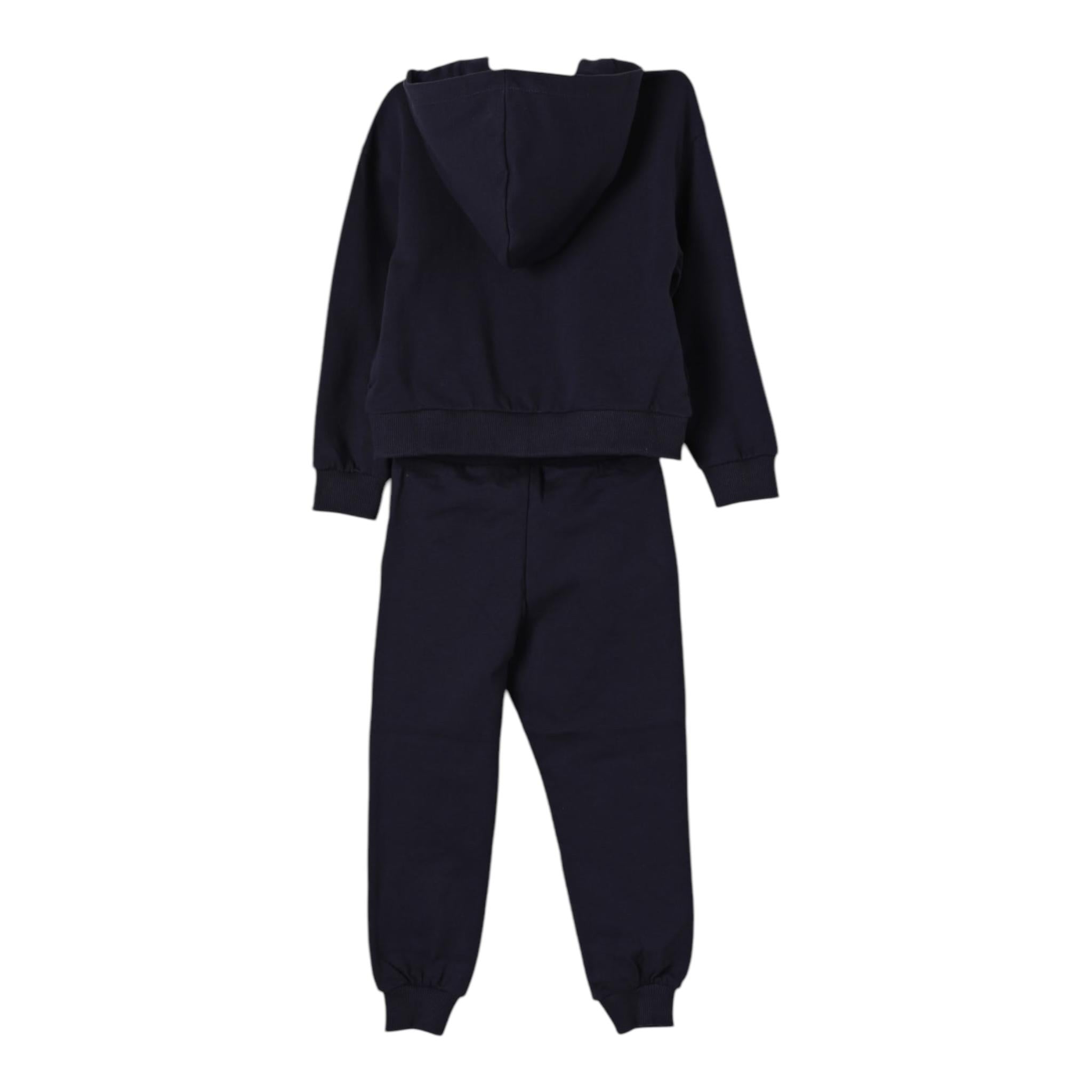 MOSCHINO completo 2pz in tuta felpa-pantalone tinta unita Blu per Bambino HUK03X BLU MOSCHINO 