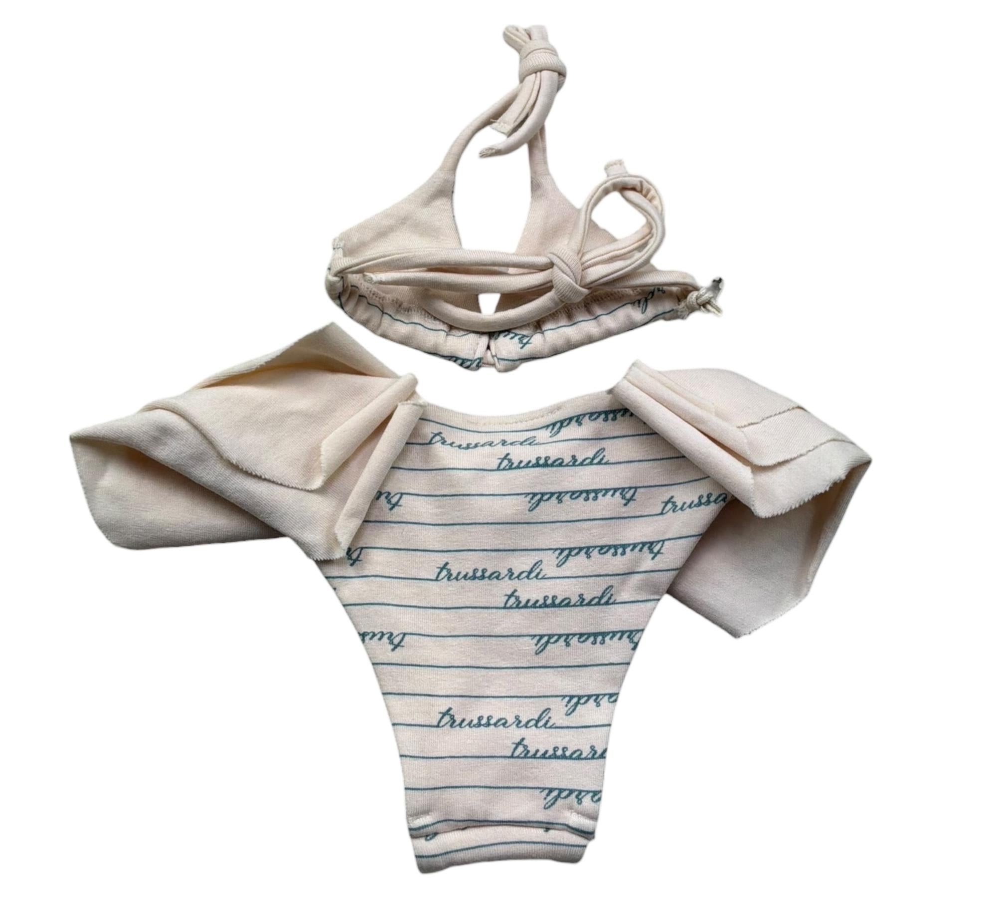 Trussardi Costume 2 Pezzi Fascia-Mutandina per Neonata TIP26027CO ROSA TRUSSARDI 