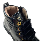 ELISABETTA FRANCHI tronchetto tinta unita con suola in gomma Nero per Bambina F1A5E0125 NERO ELISABETTA FRANCHI 
