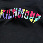 John Richmond Felpa Tinta Unita con Cappuccio E Stampa per Bambino RGP26149FE NERO JOHN RICHMOND 